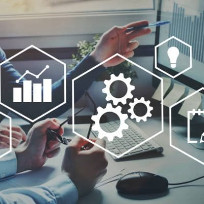 Automation and optimisation concept, business process workflow development